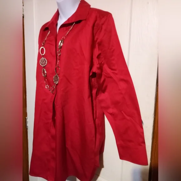 🛍️ BUNDLE ONLY 🛍️Chico's Scarlet Button-Up Tunic - Picture 3 of 7